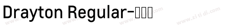 Drayton Regular字体转换